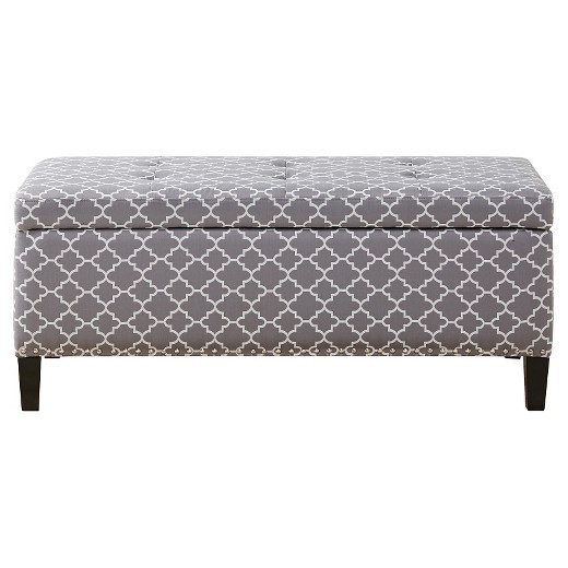 Double fabric tufted folding ottomans home goods wooden ottoman storage ottoman bench