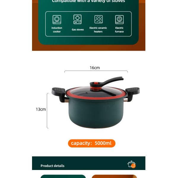 профессиональной герметической электрической кастрюли кухни домашняя тушеного мяса низкого давления ручка не