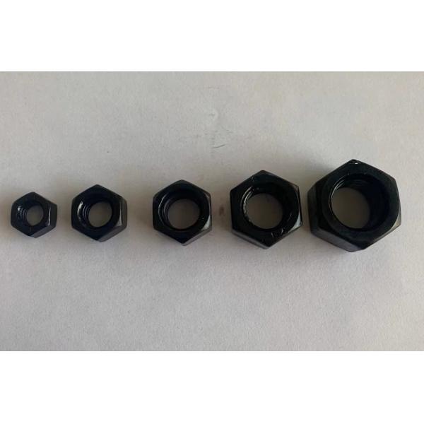 Nuez de hex. de acero de la galjanoplastia/M3 M8 M12 del óxido del negro de la tuerca de fijación del hexágono de carbono