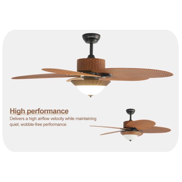 ceiling fan Малошумный потолочный вентилятор 5 лезвий энергосберегающий со светлым большим воздушным потоком приведенным