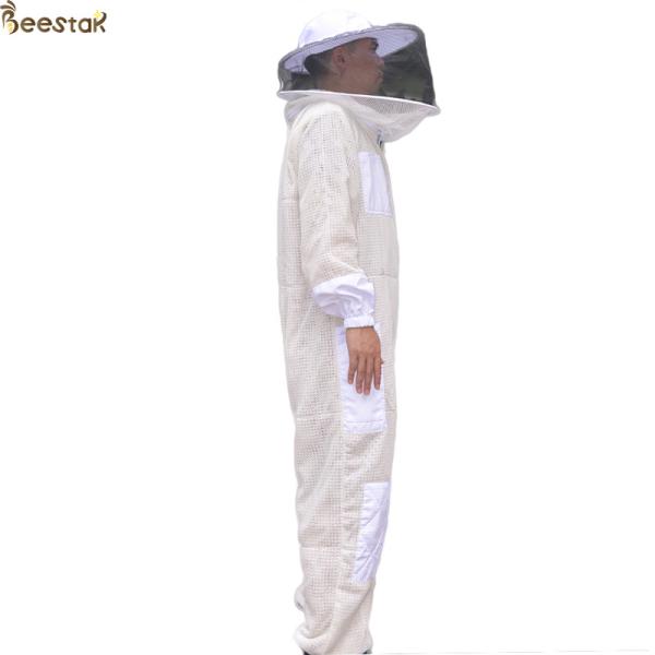 Round Veil Ventilated Beekeeping Outfits Jacket Bee Keeper Cotton Suit