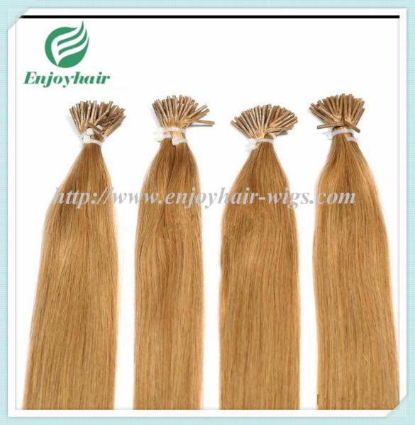 Pre-Bonded Hair 10-28 100s/pack 27# color Straight Human Hair  hair extension malaysian