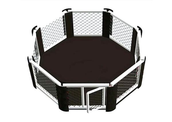 Octagon / Hexagon Mma Rings And Cages , Mma Floor Cage With 1/2 Door