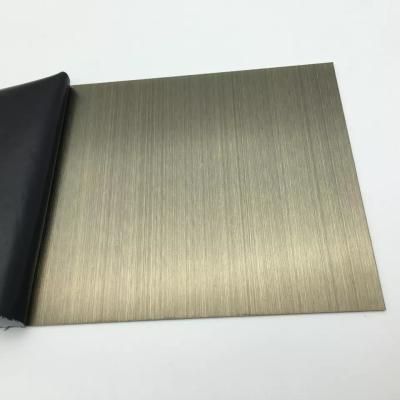 PVD Color Coating Antique Bronze Color 304 Stainless Steel Sheet With Anti Finger Print Stainless Steel Plate