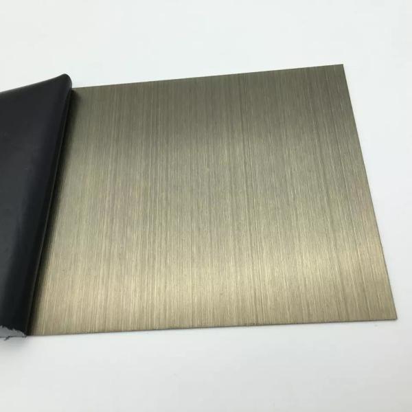 PVD Color Coating Antique Bronze Color 304 Stainless Steel Sheet With Anti Finger Print Stainless Steel Plate