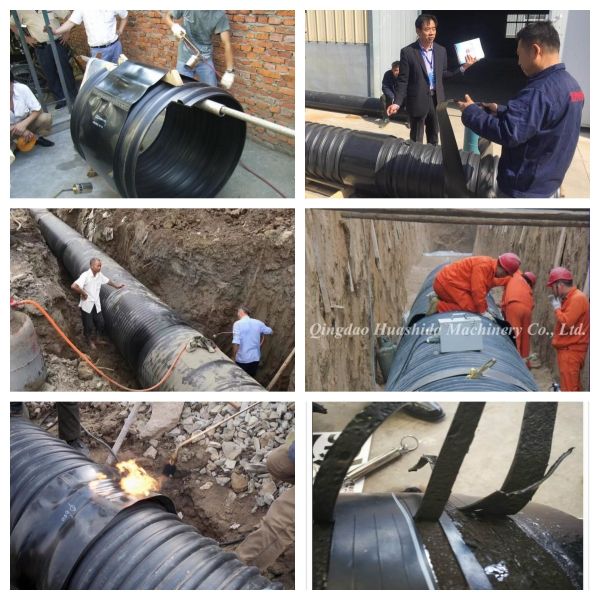 Radiation Cross Linked 3LPE Heat Shrinkable Sleeve for Pipeline Weld Joint Closure and Repair with DN100 to DN3000 Compatibility