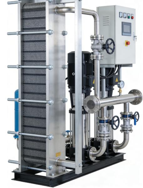 Tolerance plus minus 0.01 Mm Heat Exchanger featuring Baffles and Input Voltage DC 48V ideal for Energy Recovery Systems