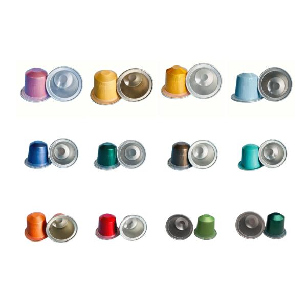Refillable Disposable Pods Coffee Capsule Filter Cups With  Aluminum Lids