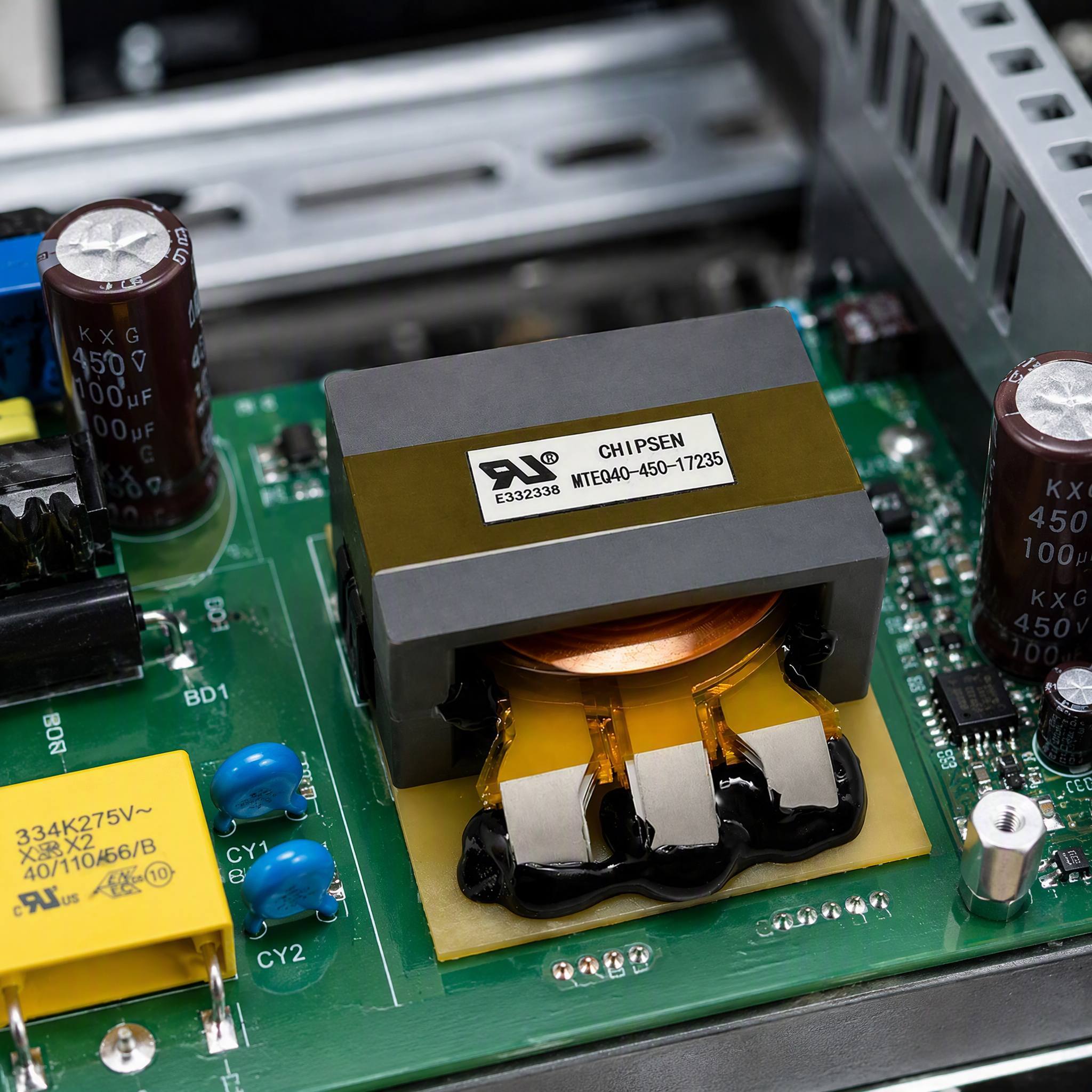 EQ40 Low Profile Efficient Planar Magnetics Transformer Flat Copper Winding SMT