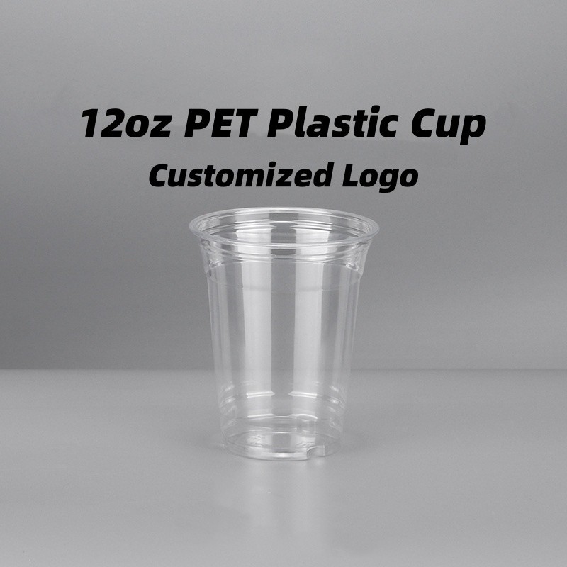 Simple Style Eco-Friendly Custom Printed Clear Plastic Coffee Cup for Initial Payment