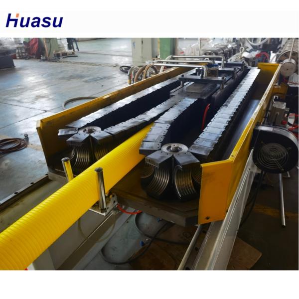 Double Wall Corrugated Pipe Extrusion Line With Siemens Inverter Electric Components