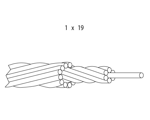 Round Marine Grade Stainless Steel Cable For Ship / Offshore Platform
