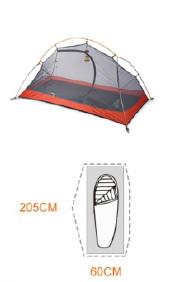 one person  Aluminum Pole Camping Tent Spire Camping Two Layer Camping Tent GNCT-003