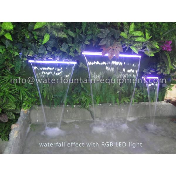Garden Water Fountain Equipment Waterfall Blade With Remote Controller 1500mm Length