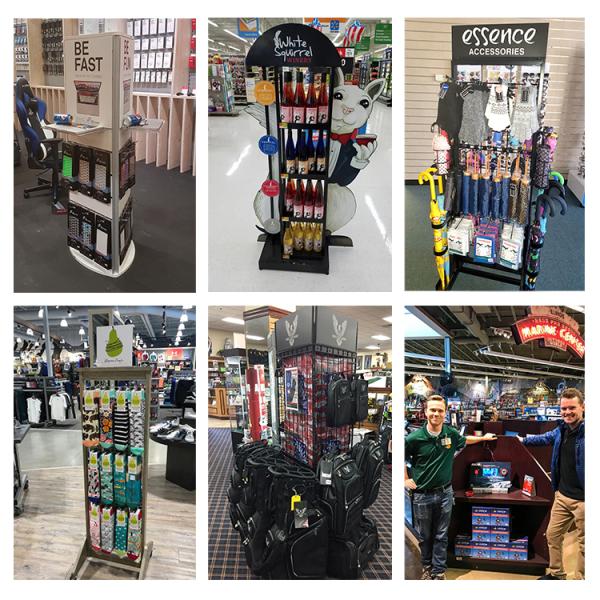 Acrylic LED Lighting Sunglasses Retail Display Stand For Sale