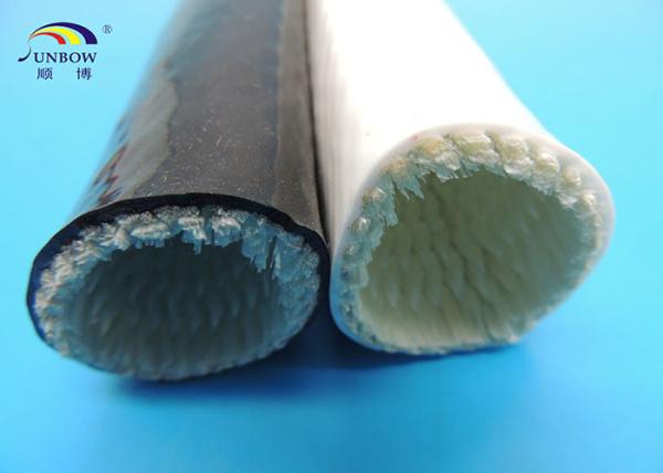 Steel Plant Use Braided Fiberglass Sleeve With Silicone Cover High Temperature Resistant