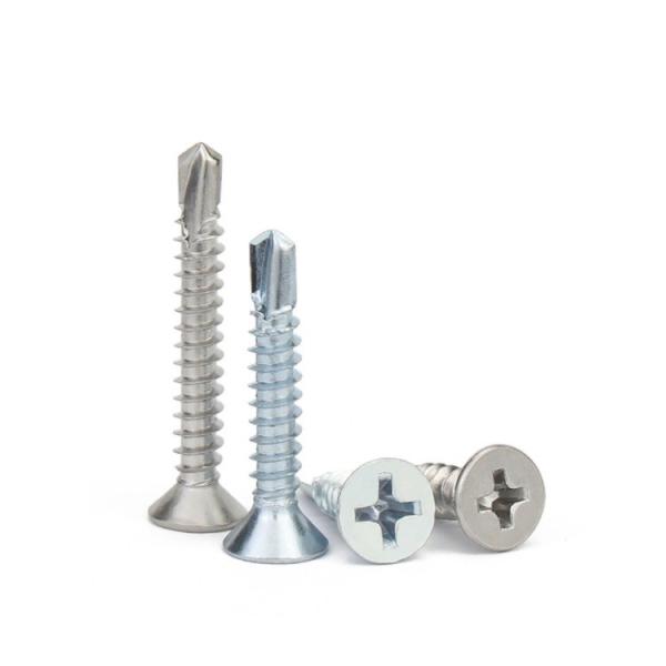 ISO9001 2015 Certified Stainless Steel Self Drilling Screws with Phillips Csk Head