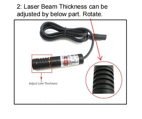 Industrial Laser Positioner Point Line Cross Red Laser Light for Button Attaching