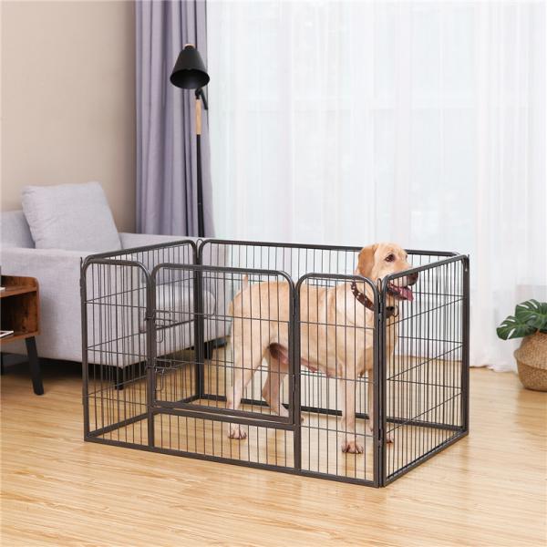 Iron Metal Dog Cage 3.8X14 Cm Mesh Opening Rust Proof Robust Structure