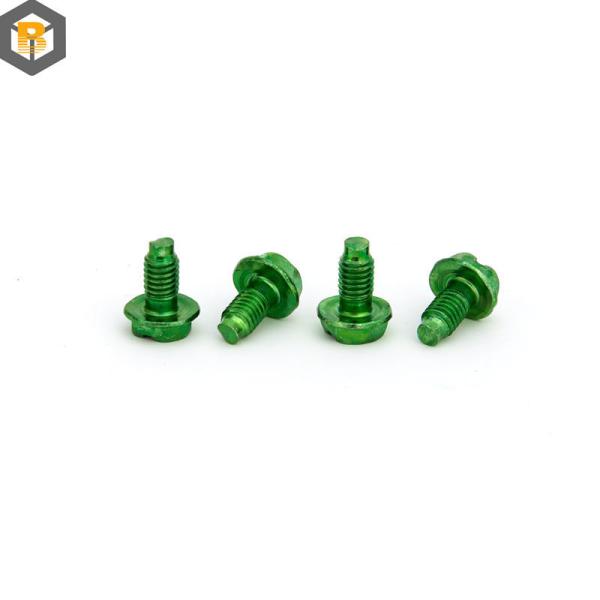 BY-0507 Carbon Steel Green Screw Special Applications Security Fasteners Spare Part