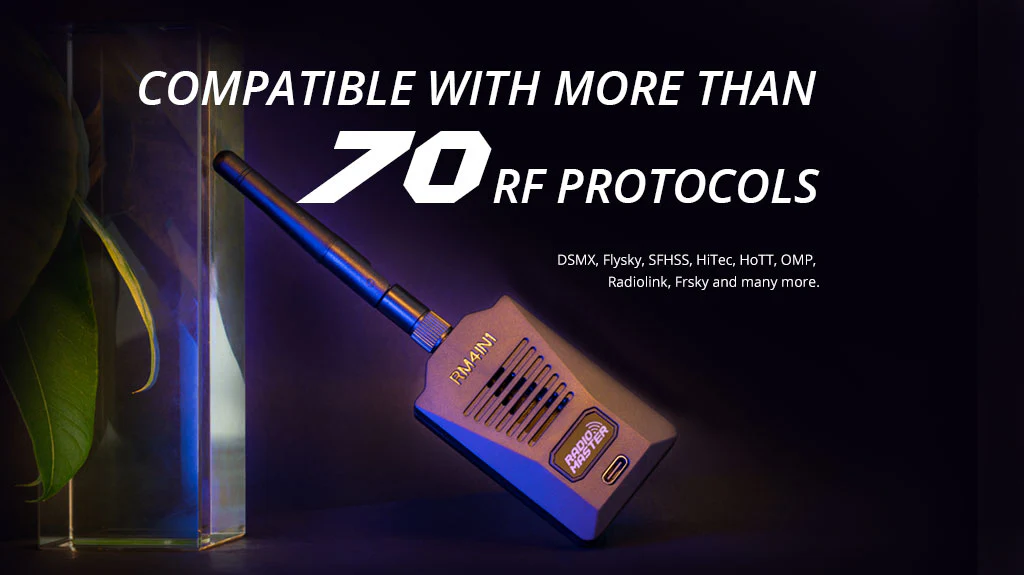 RadioMaster 2.4GHz RM 4IN1 Multi-protocol Module  FPV TX Transmitter Connector Long Range Radio for Racing Drone