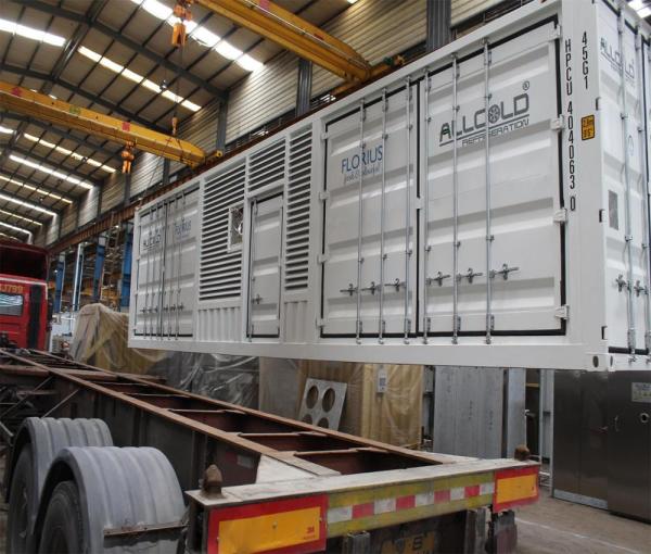 4 Pallets R404A  Compressor Flower Vacuum Cooler 72KW