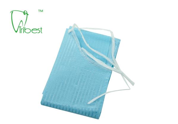 2 Ply Paper 1 Ply Poly Disposable Dental Bibs Dental Protective Wear With Tie