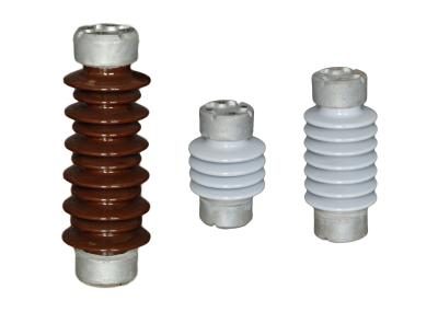 Brown ANSI standard 250kV TR-214 Porcelain Post Insulators For Transmmission