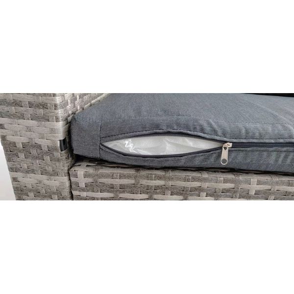 Garden Furniture Outdoor Low Price Wicker Garden Outdoor Plastic Rattan Sofa With Chaise Lounge