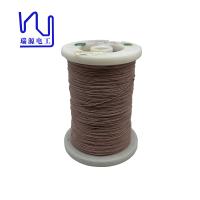 Ustc Awg38 Copper Litz Wire 0.1mm Filamentos de seda branca revestida de esmalte