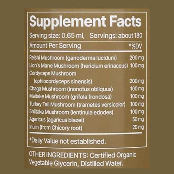 Super Mushrooms Liquid Extract with Reishi & Cordyceps