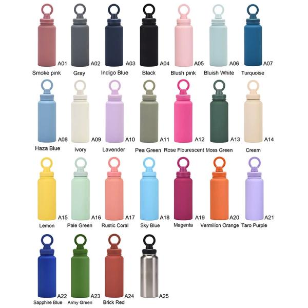 New Cross-border Mobile Phone Magnetic Stand Water Cup Outdoor Large-capacity 1L Insulated Cup Stainless Steel Sports Water Bottle