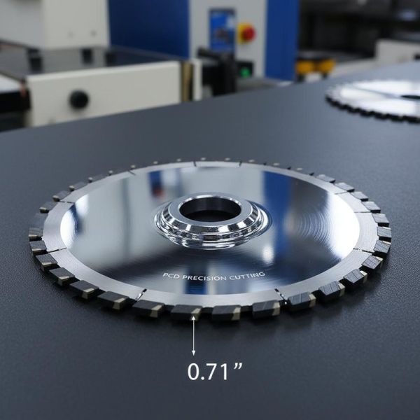 High Frequency Welding PCD Circular Saw Blades with Chrome Plated Finishing and 0.071 Inches Kerf for Precision Cutting