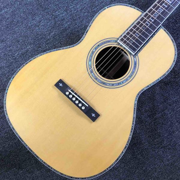 Custom Grand Jimmie Rodgers 000-45s All Solid Wood Acoustic Guitar Ebony Fingerboard Abalone Binding Accept Customized