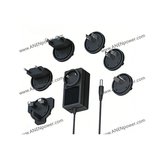 36W Interchangeable AC Adapter, 12V 3A, 24V 1.5A Power Supply for POS Terminals, LED Controllers