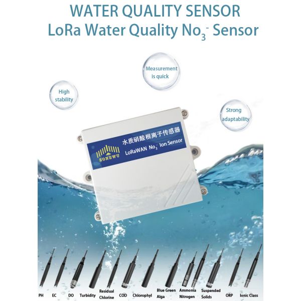 ZONEWU Intelligent Low-Power NO3- Ion Sensor Water Quality Tester