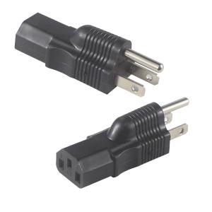 IEC320 C13 から C14 PDU 変換器 電源アダプター UPSプラグソケット 男性から女性アダプター変換器