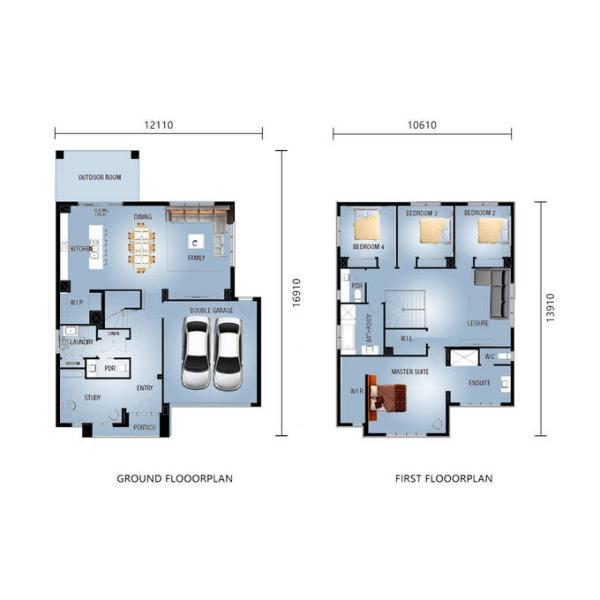 ICC EN-1090 Casas prefabricadas de lujo con acero ligero