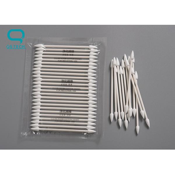 Double Head Industrial Long Stick Cotton Swabs Cleanroom Wooden Cotton Swab