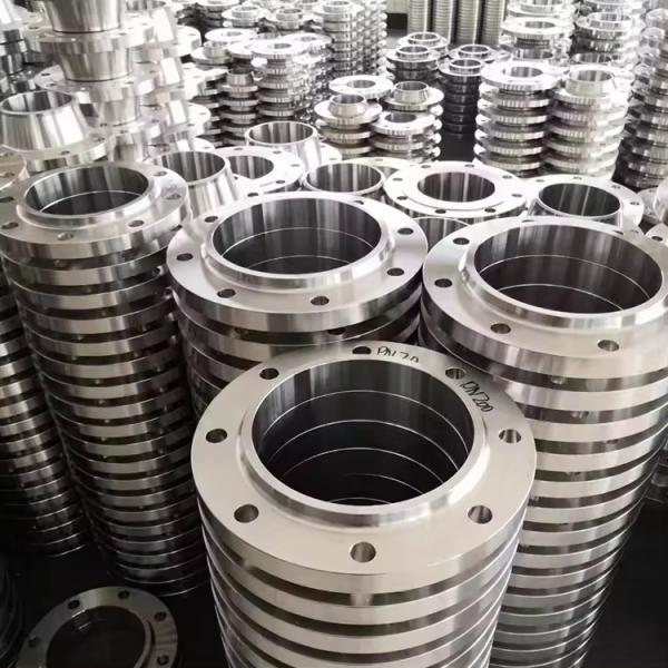 NXF Direct 2205 Duplex Stainless Steel Flange per ASTM/ASME A240 UNS S32205/S31803 Silver 1/2' 48' OEM Customizable Forged