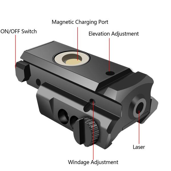 OEM Tactical Red Dot Laser Sight Pistol 650nm Wavelength IIIA Class