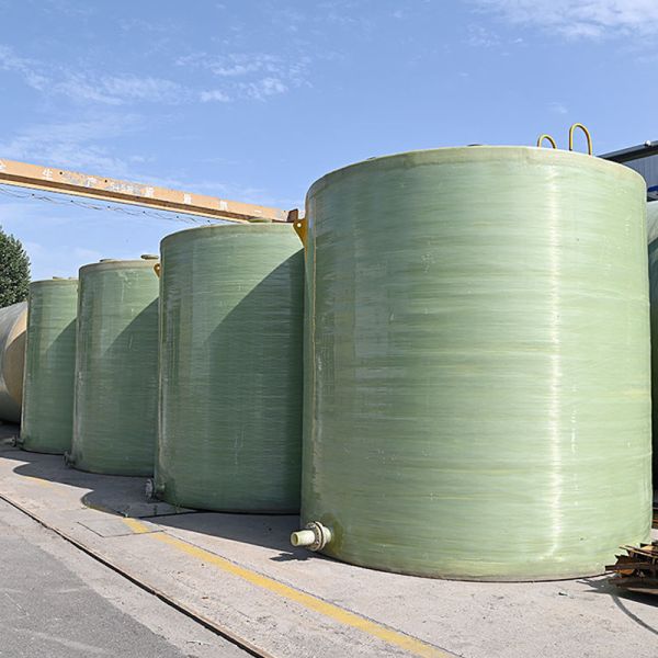 Horizontal Structure Economical FRP Storage Tank Long Service Life Glass Reinforced Plastic Tank