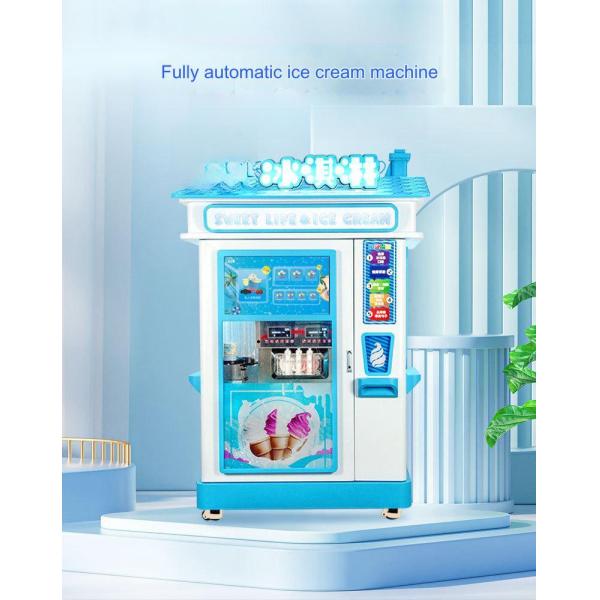 High Productivity Fully Automatic Soft Ice Cream Machine for 24-Hour Unmanned Vending