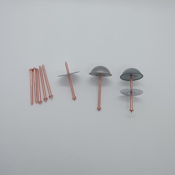 Steel Insulation Stud Welding Pins Cap Nail Type With Cupped Head Style For Carton Packed