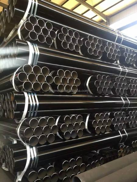 Tubo de aço carbono sem costura laminado a quente com peso real e tolerância L / 50 mm