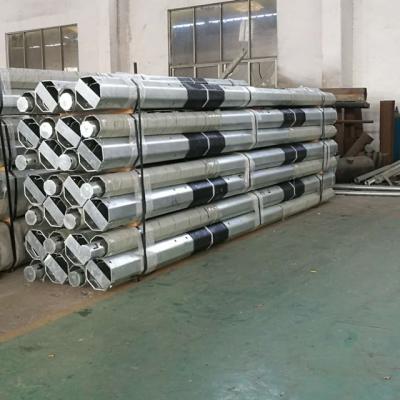 Aço galvanizado octogonal Polo 10 Ft 16 Ft 60ft 75ft 10 linha de transmissão de KV-550 quilovolts elétrica