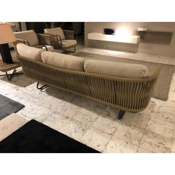 Custom Garden Outdoor Patio Furniture Rattan Rope Sofa with Quick Dry Foam in Garden