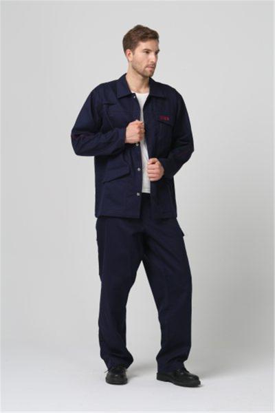 Welding 350gsm Flame Resistant Outerwear , IEC61482 Fire Retardant Work Clothes