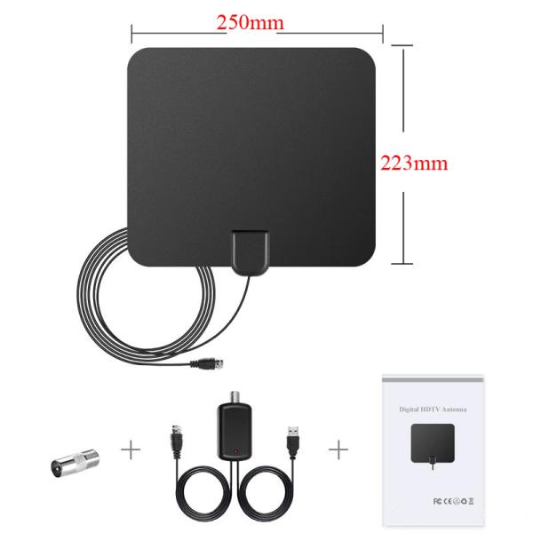 HDTV Antenna Indoor TV Antenna Range up to 60 Miles with Amplifier Signal Booster