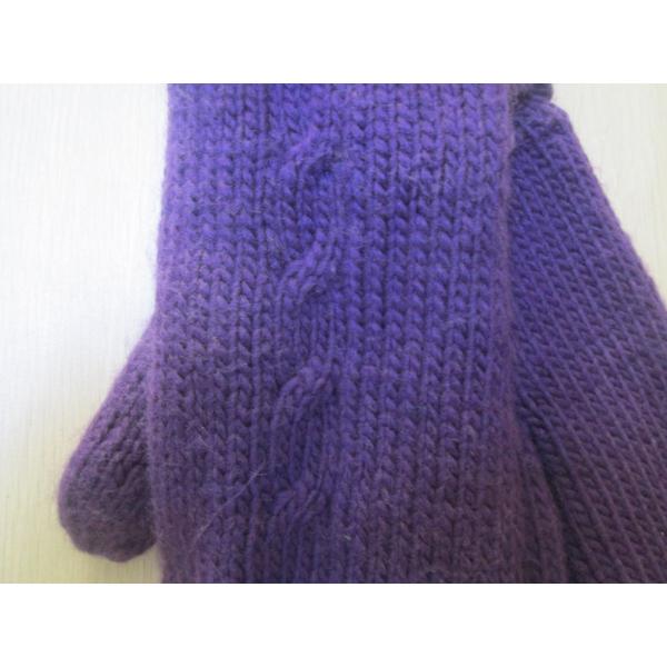 Ladies Acrylic/Ice land Yarn Glove/Mitt with Cross Hawse--Thinsulate glove--Fashion glove--Solid color